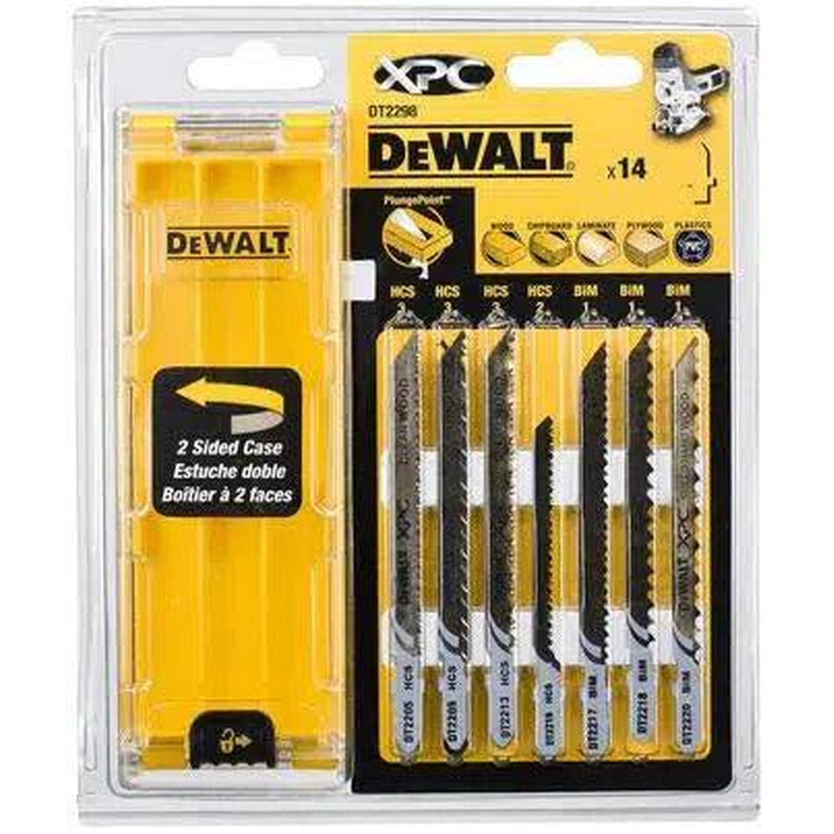 DeWALT DT2298 Decoupeerzaagbladenset hout 14-delige
