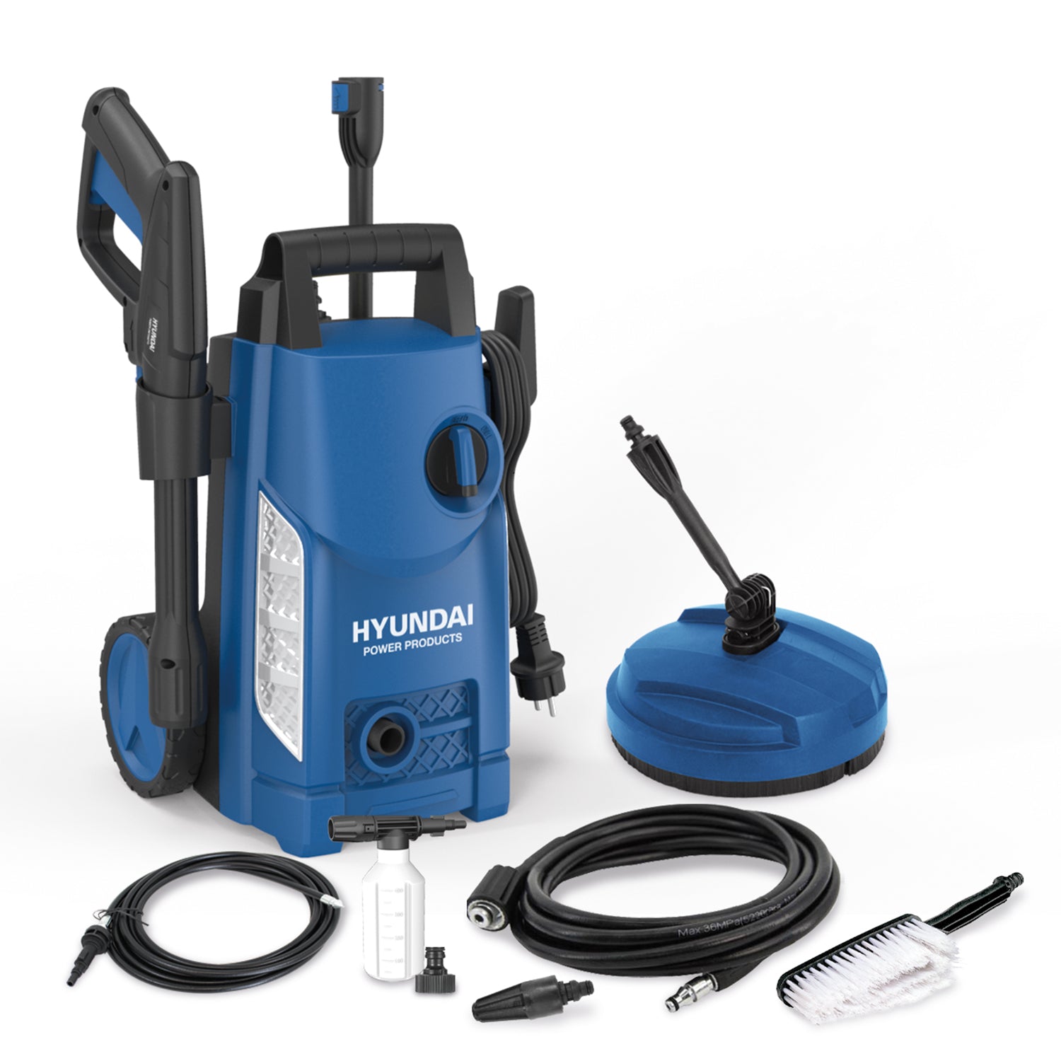 Hyundai Hogedrukreiniger set 120 bar 1500W - 57507 afbeelding