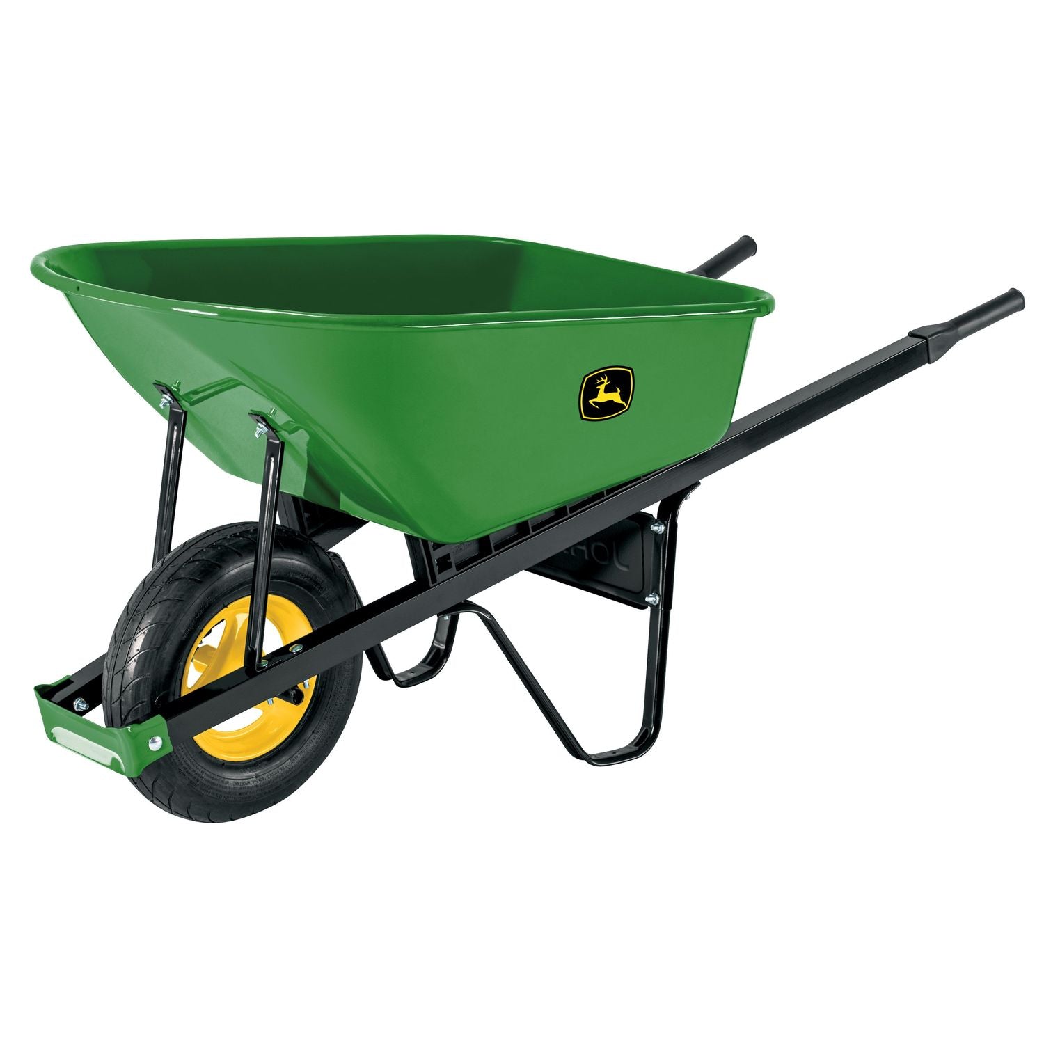 Truper John Deere® Professionele kruiwagen met zware metalen bak 100L - TM6-SF-G-JD afbeelding