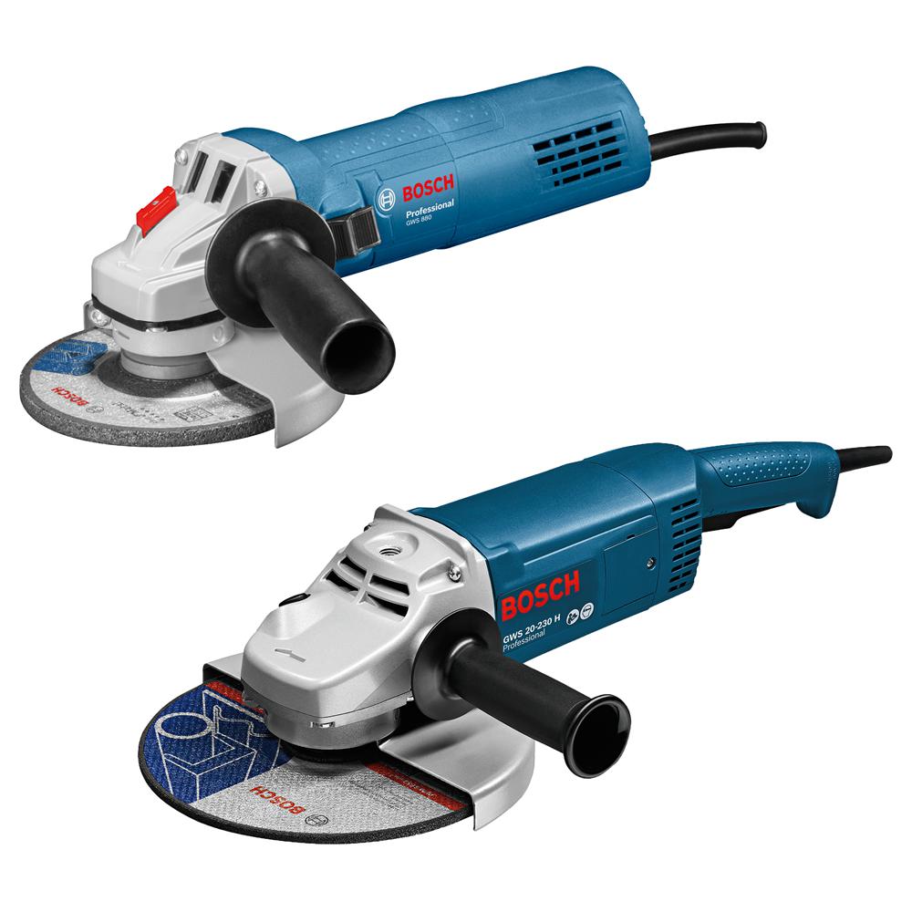 Bosch Professional Combiset GWS 20-230 P + GWS 880 – Complete combiset