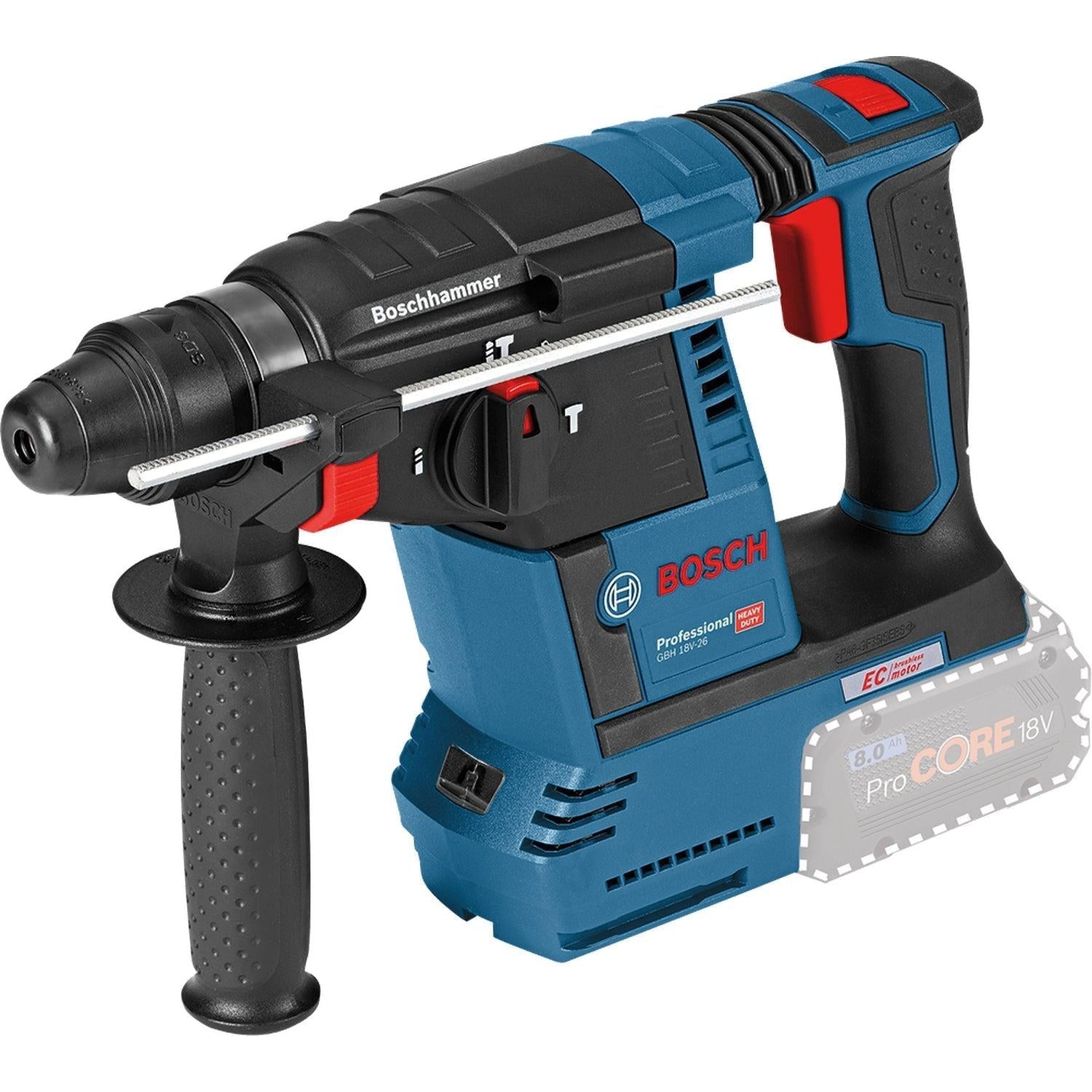 Bosch Professional GBH 18V-26 Accu combihamer SDS-Plus 2,6J 18V Basic Body - 0611909000 afbeelding 1