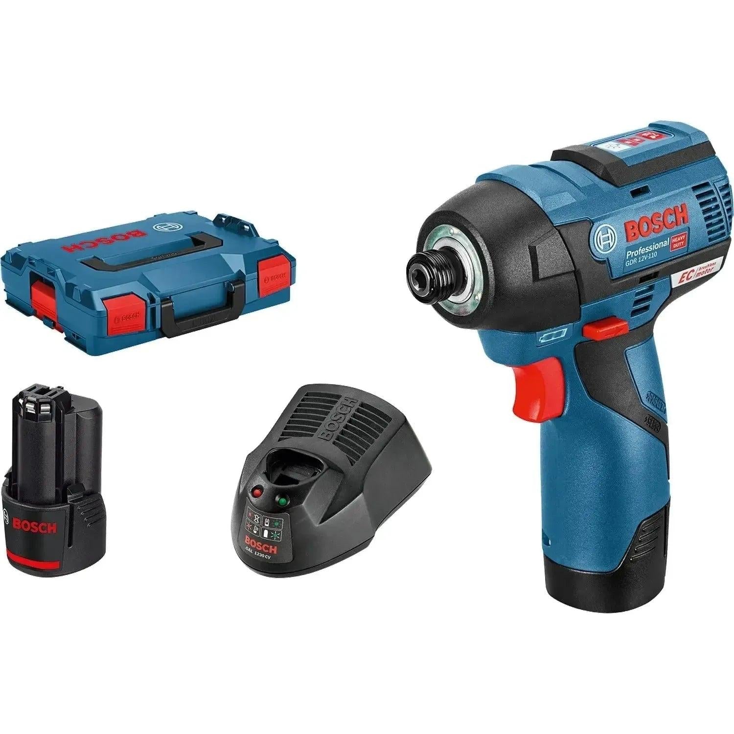 Bosch Professional GDR 12V-110 Accu slagschroevendraaier 110Nm 12V 3.0Ah in L-Boxx - 06019E0005 afbeelding 1