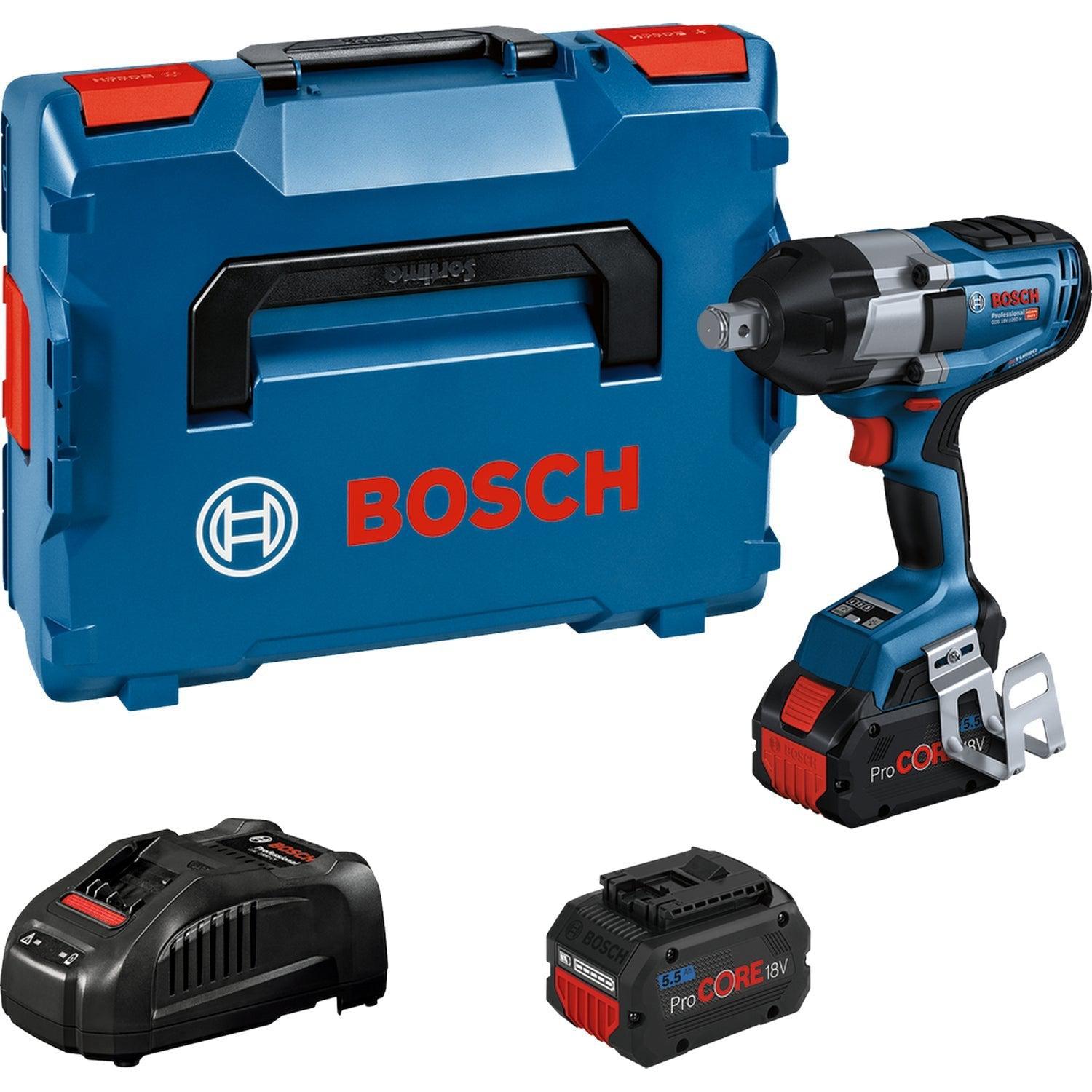 Bosch Professional GDS 18V-1050 H Accu slagmoersleutel 1050Nm 3/4" frictiering 18V 5.5Ah BITURBO in L-Boxx - 06019J8503 afbeelding 1