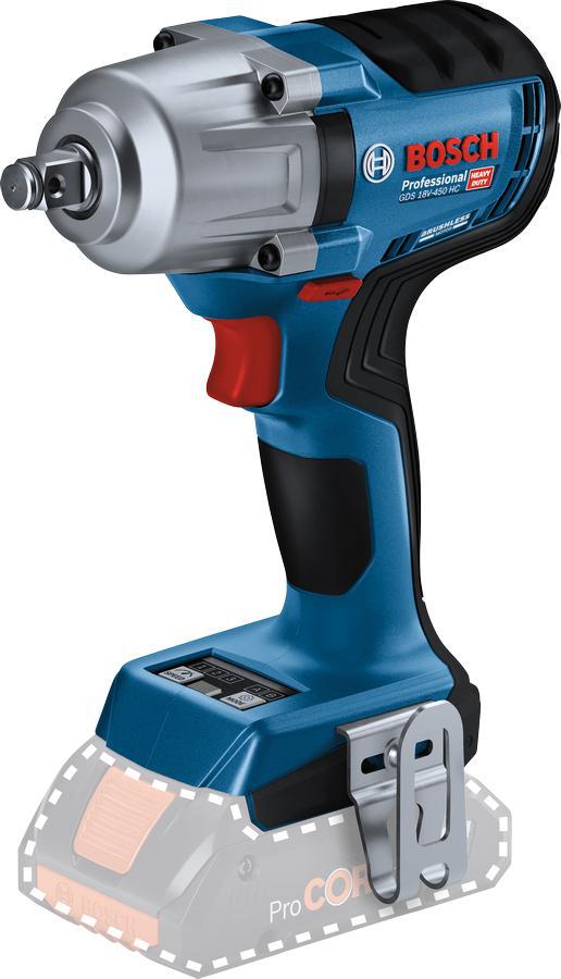 Bosch Professional GDS 18V-450 HC Accu slagmoersleutel 450Nm 1/2" frictiering 18V Basic Body - 06019K4000