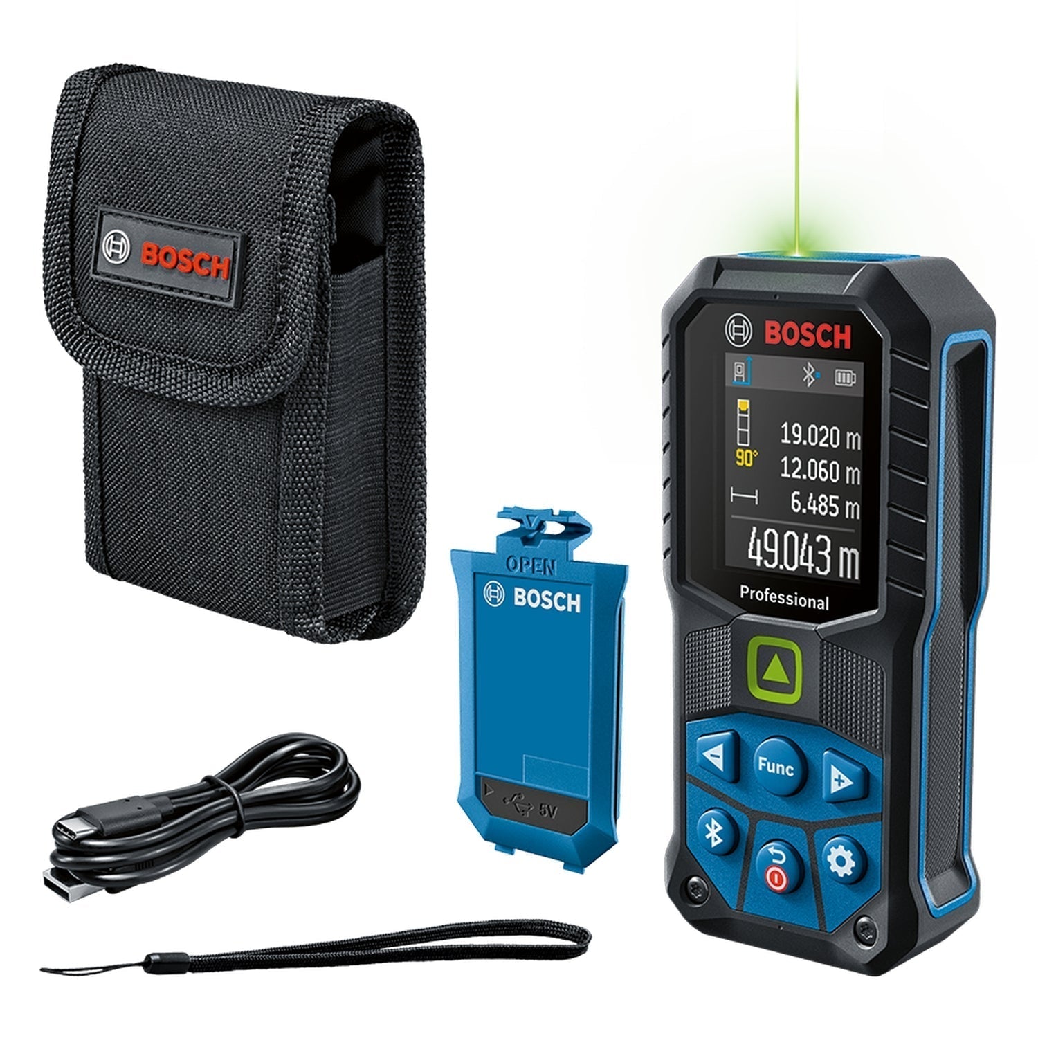 Bosch Professional GLM 50-27 CG Laserafstandsmeter 50m Groen - 0601072U01 afbeelding 1