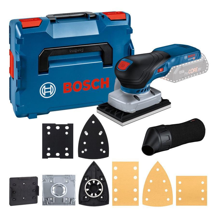 Bosch Professional GSS 18V-13 Accu vlakschuurmachine + accessoires 18V Basic Body in L-Boxx - 06019L0101