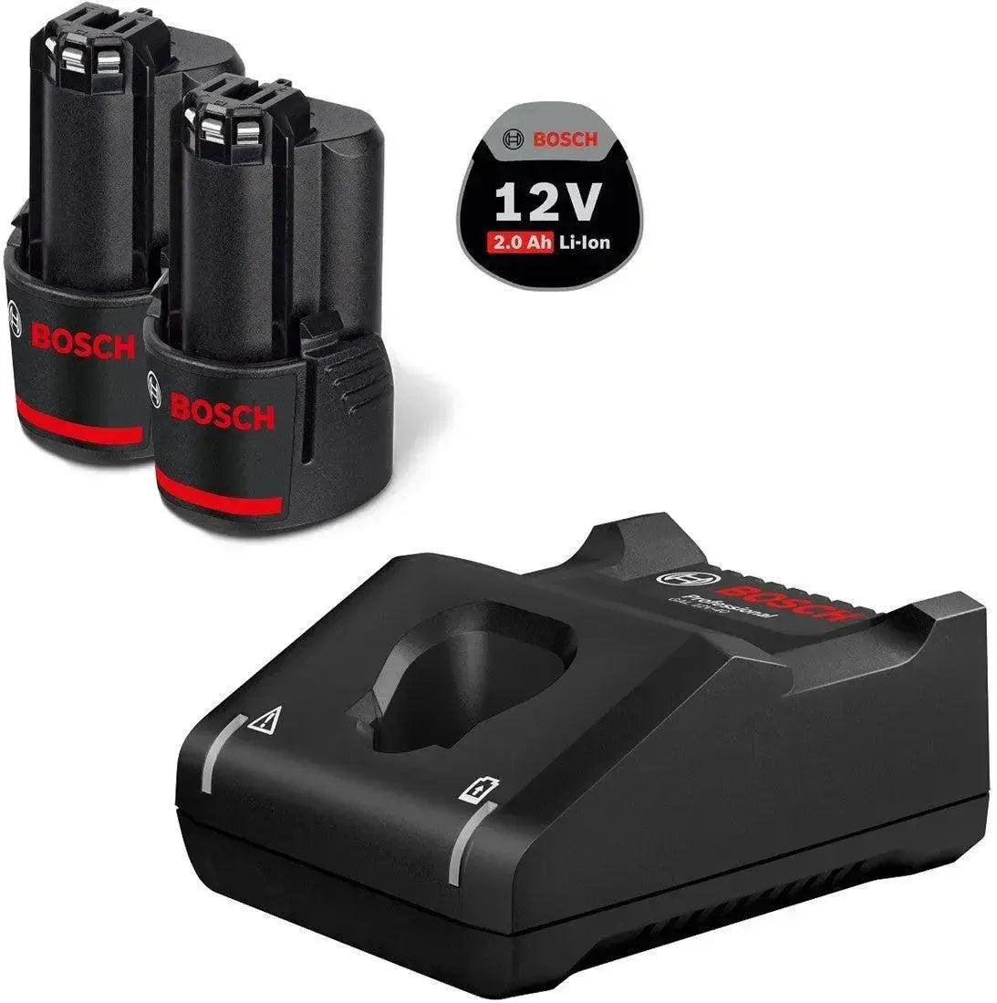 Bosch Professional Starterset 2x GBA 12V Accu 2.0Ah + Snellader GAL 12V-40 - 1600A019R8 afbeelding 1