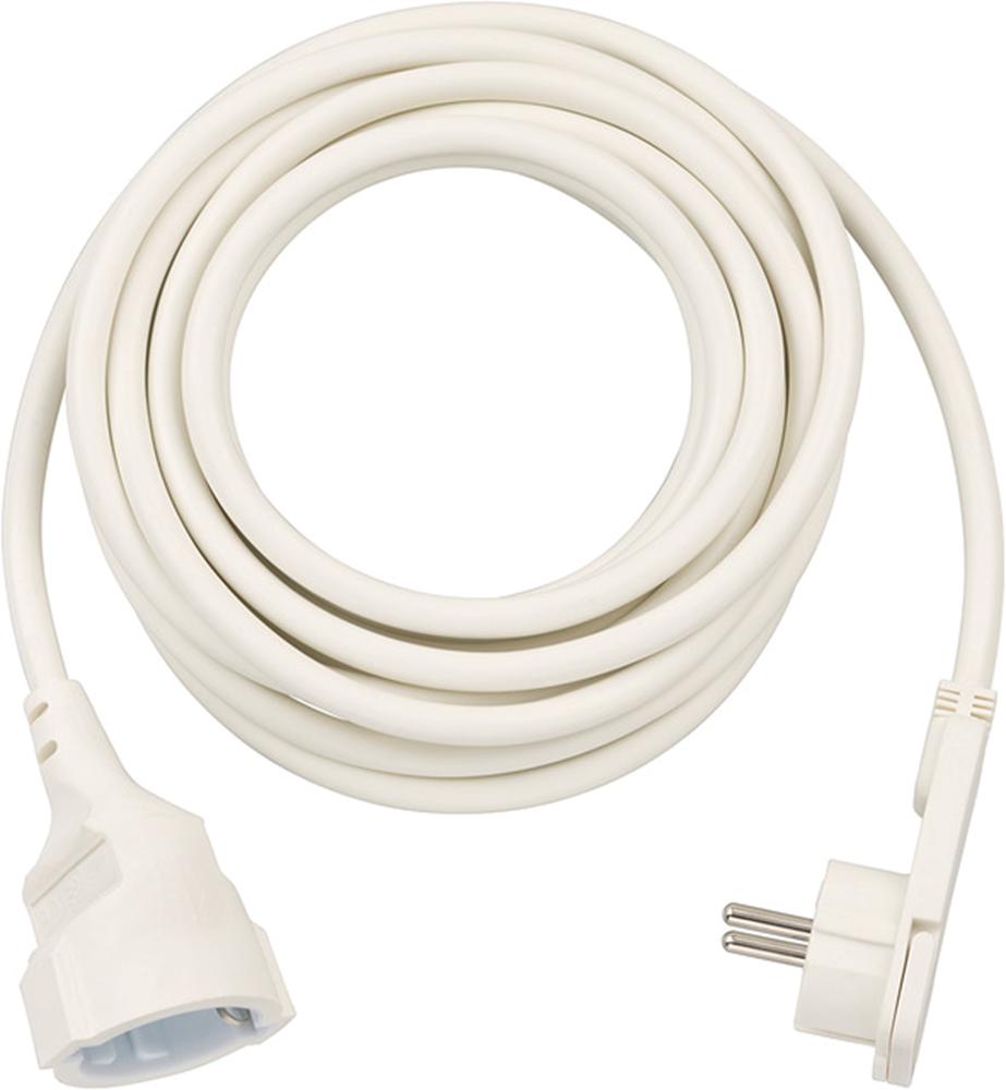Brennenstuhl Verlengsnoer Kwaliteits Kunststof met Platte Stekker 5m H05VV-F3G1,5 Wit - 1168980250 afbeelding