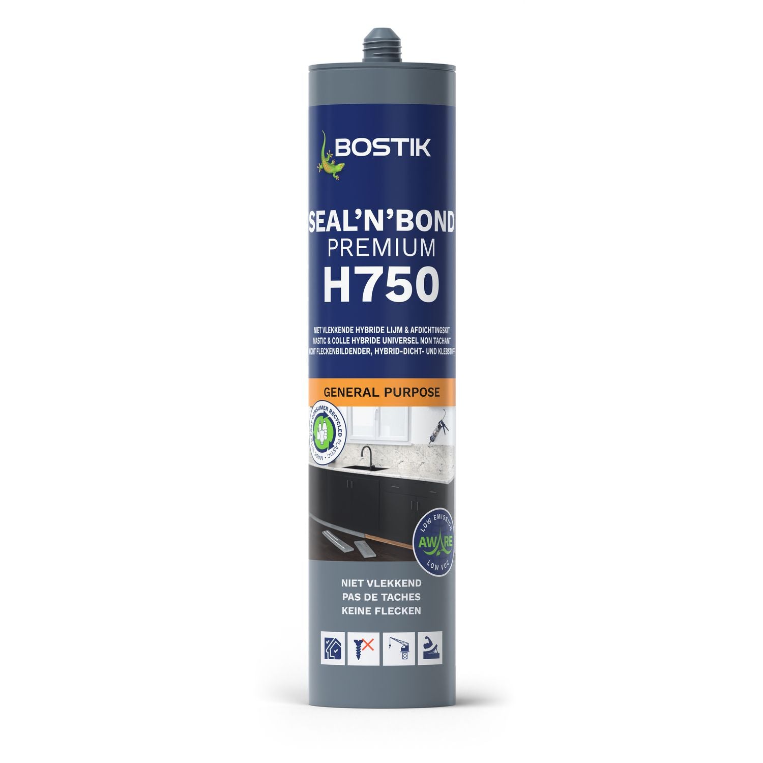 Bostik H750 Seal'N'Bond Premium zwart 290ml - 30614702 afbeelding