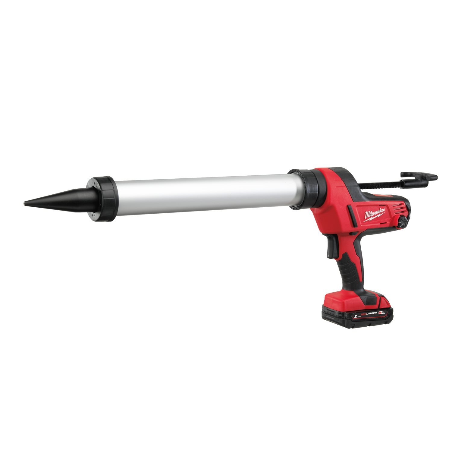 Milwaukee M18 C18 PCG/600A-201B Accu lijm- en kitspuit met 600 ml aluminium patroonhouder 18V 2.0Ah in tas - 4933441305 afbeelding 1