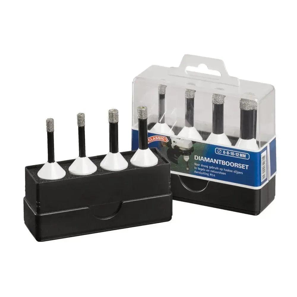 Carat EHSC CLASSIC Diamantboorset voor haakse slijper Ø6-8-10-12mm M14 - EHSCSET010 afbeelding 1
