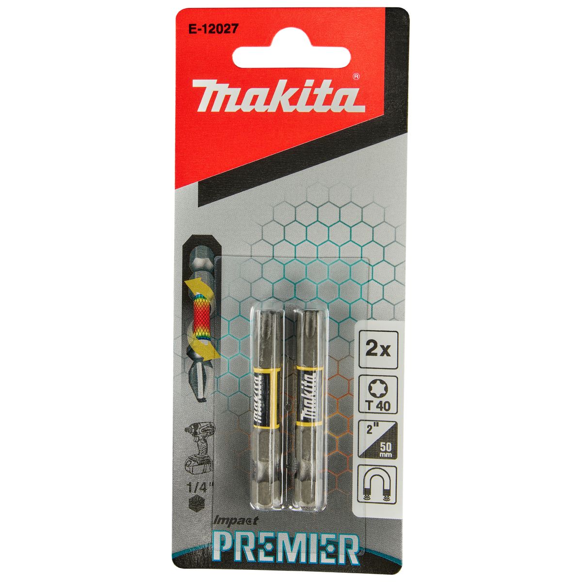 Makita E-12027 Impact Premier Slagschroefbit T40 x 50 mm 2 stuks