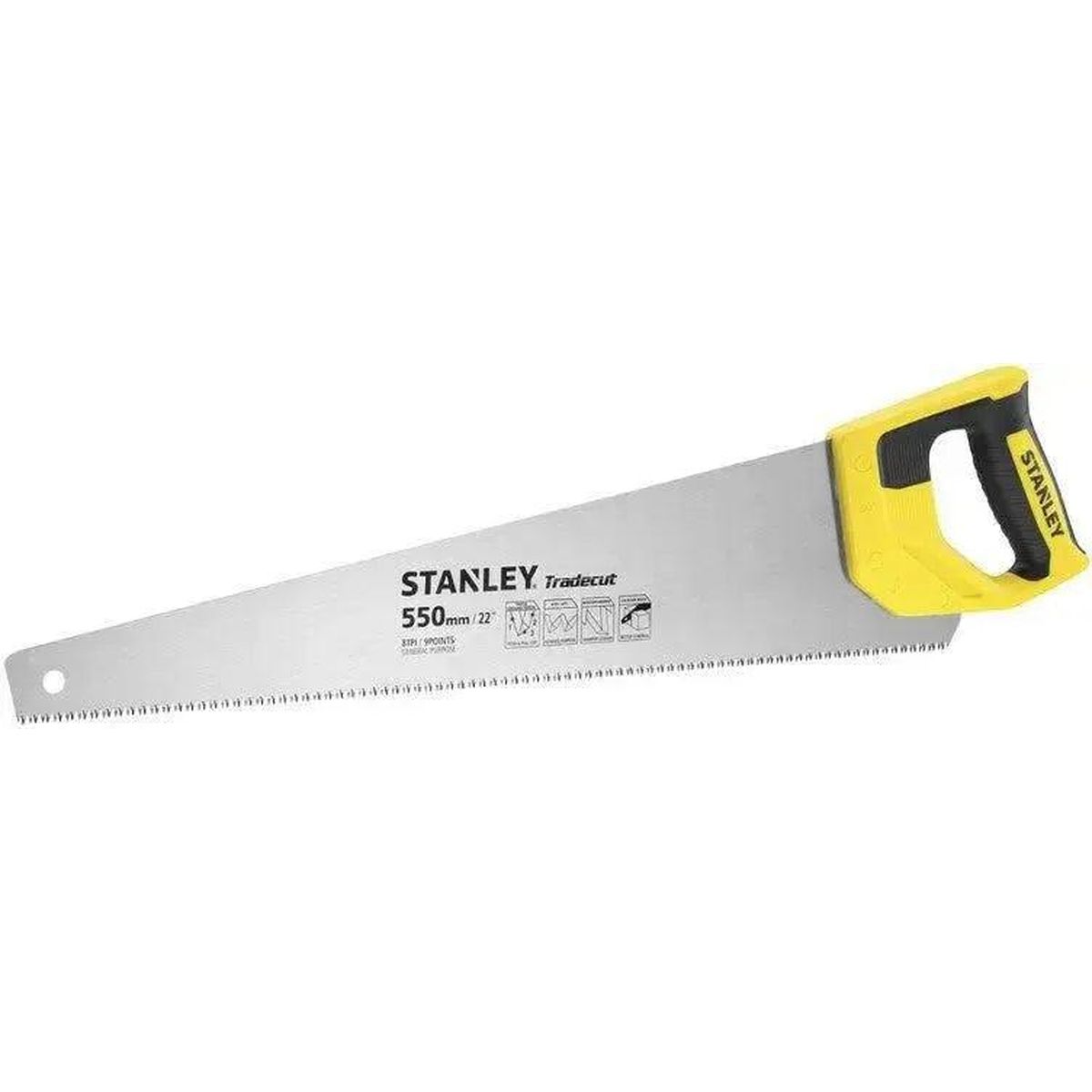 Stanley STHT1-20352 Houtzaag Tradecut Universal 550mm 8 TPI