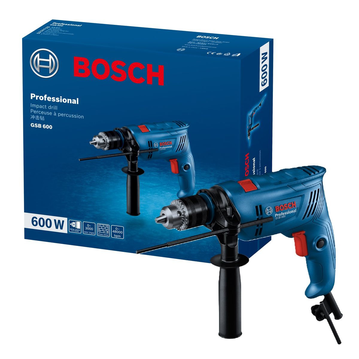 Bosch Professional PRO GSB 600 Klopboormachine 600W - 06011A0320