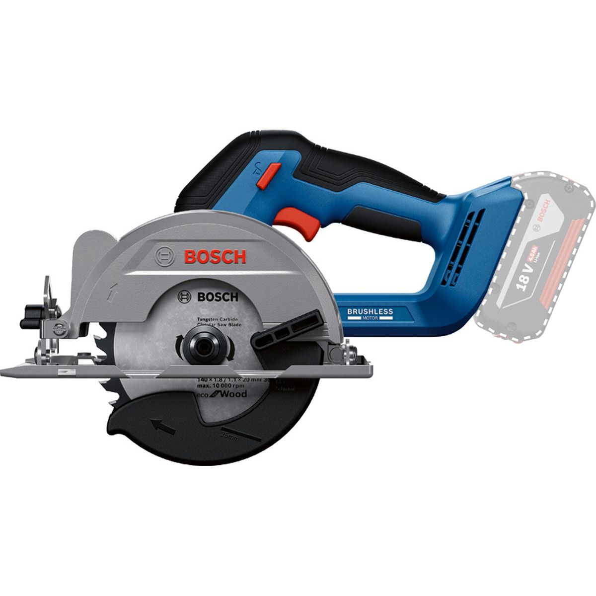 Bosch Professional PRO GKS 18V-51 Accu cirkelzaag 140 mm - 06019M3120