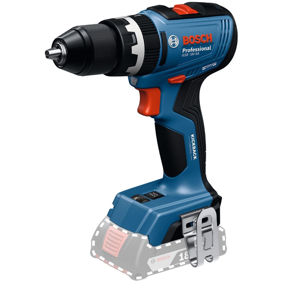 Bosch Professional PRO GSB 18V-65 Accu klop-/schroefboormachine - 06019N3300
