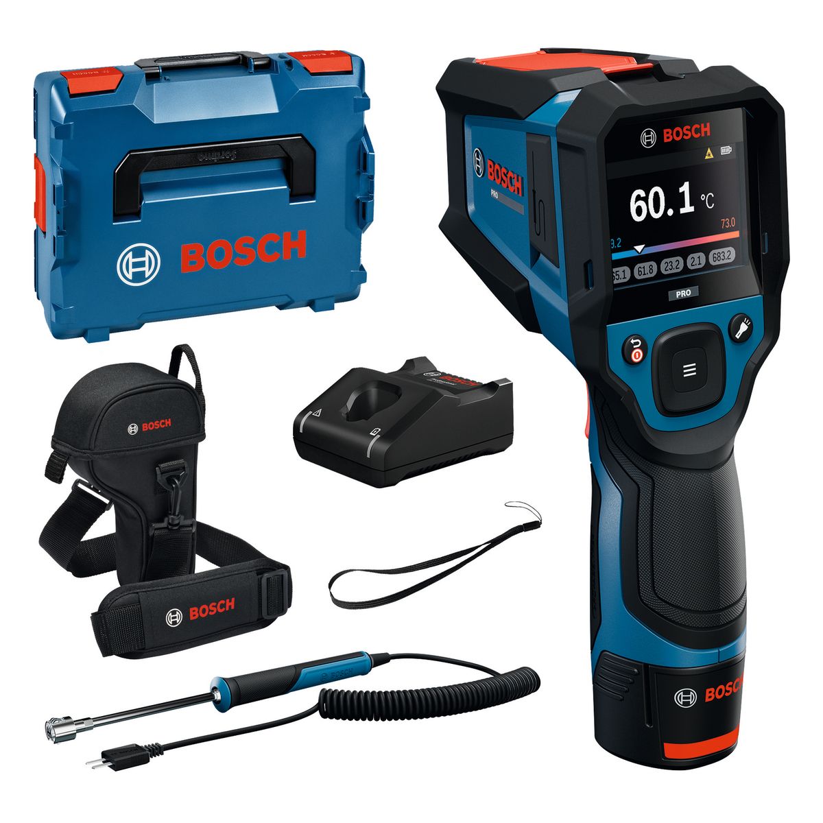 Bosch Professional PRO GIS 12V-800-16 Thermodetector 2.0Ah in L-Boxx - 0601083B01