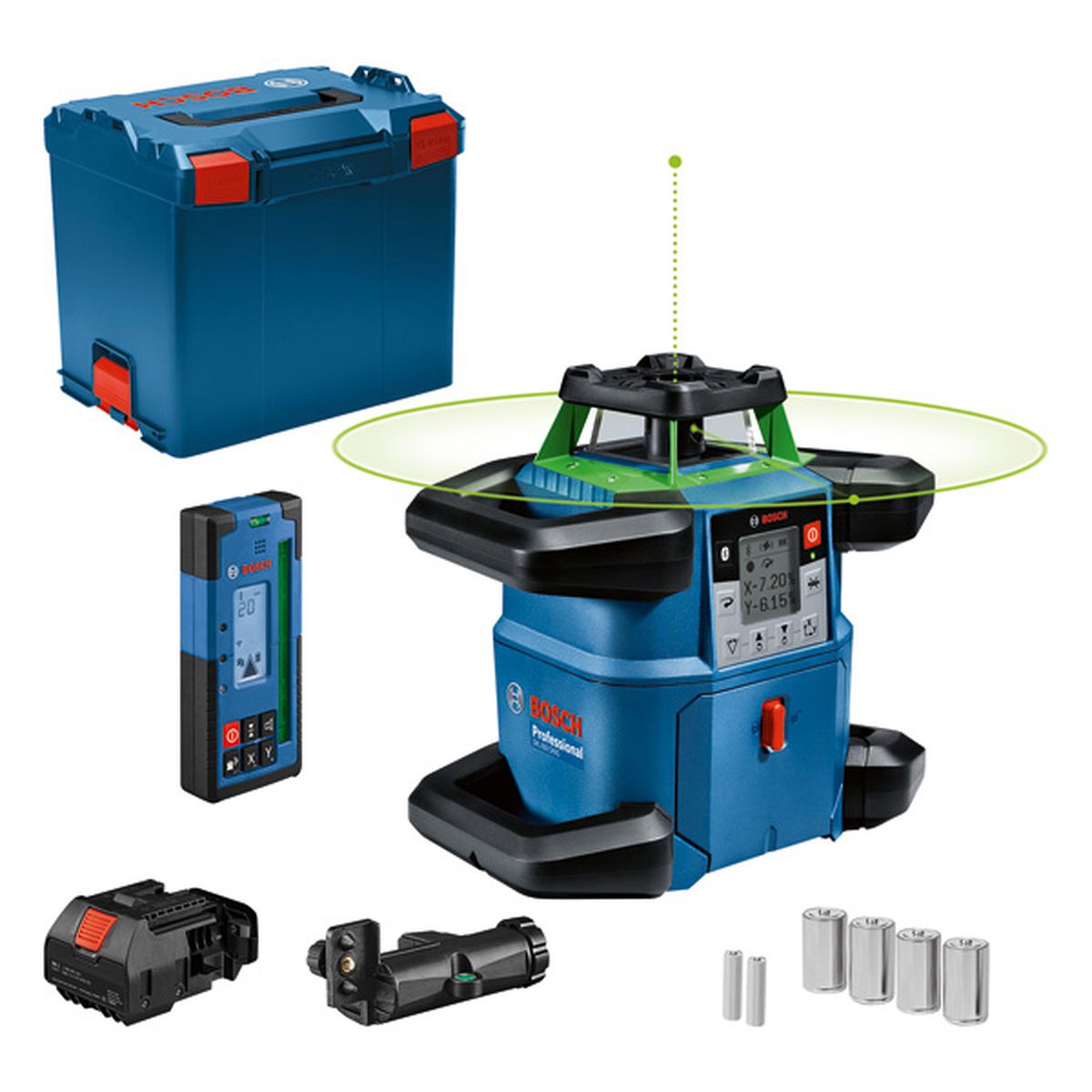 Bosch Professional PRO GRL 650 CHVG + LR 65 G Rotatielaser groen in L-Boxx - 0601061V01