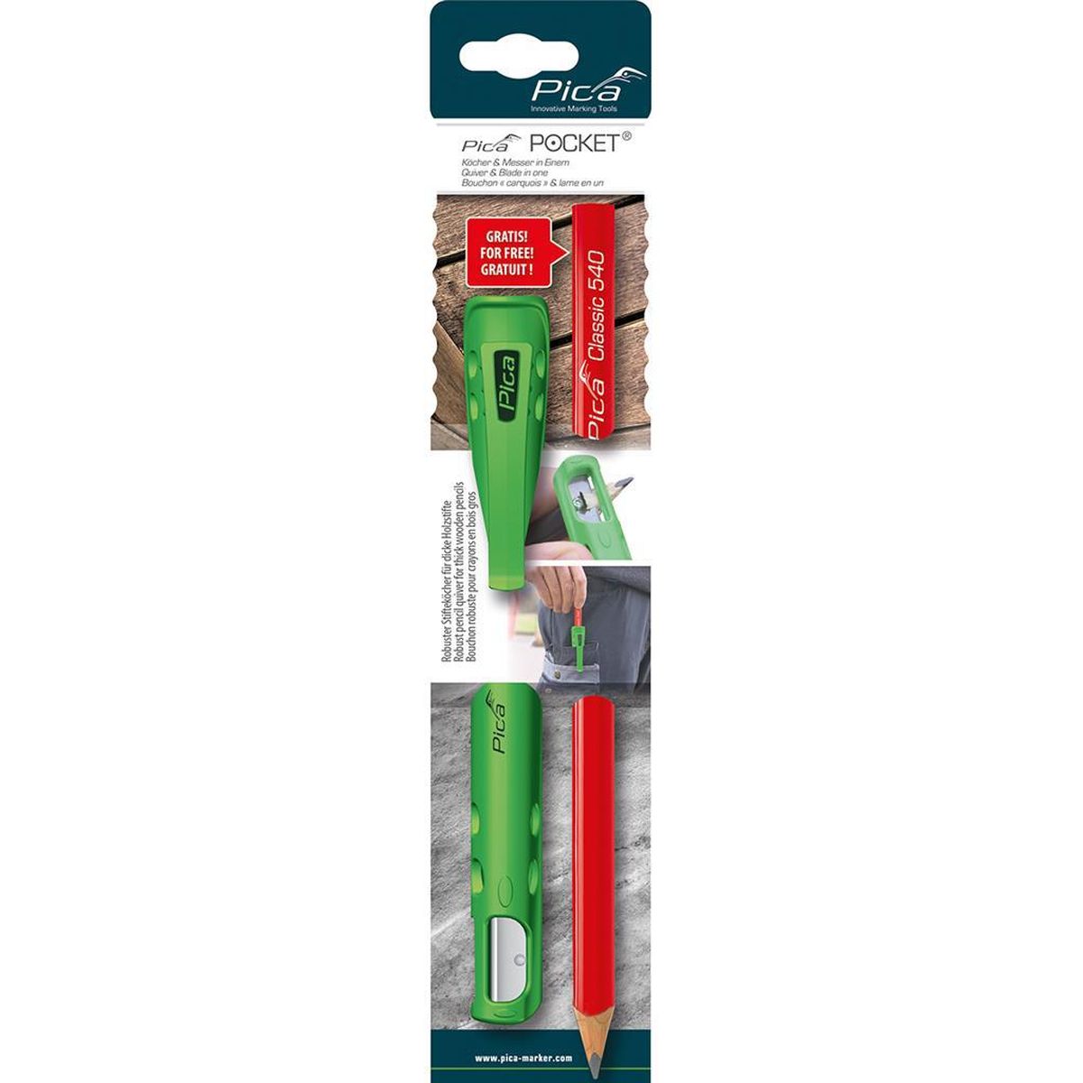Pica 505/01 Pocket Timmermanspotlood 24cm - PI50501