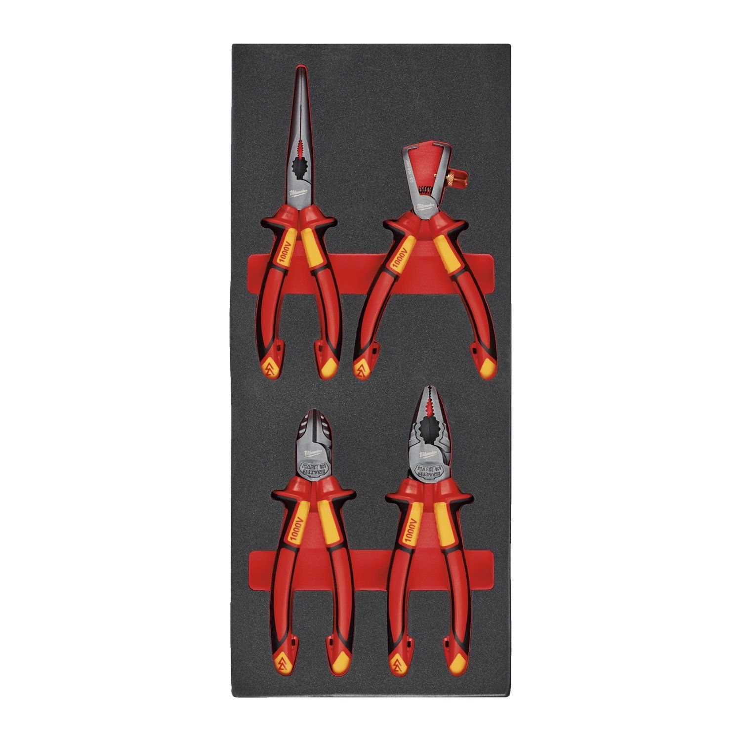 Milwaukee TOOLGUARD™ Foam inlay VDE tangenset nr.1 4-delig - 4932493250