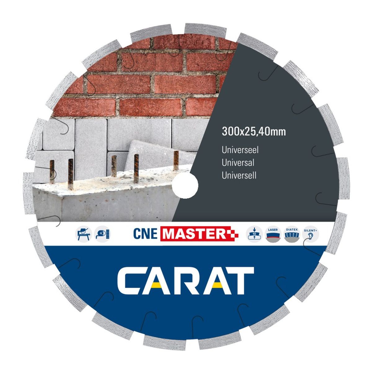 Carat Diamantzaag universeel CNEM Ø 500 mm, asgat 25,40 mm - CNEM500400