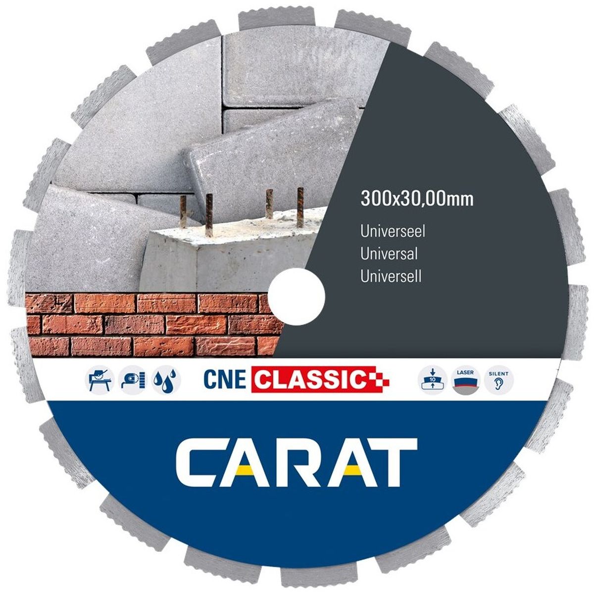 Carat Diamantzaag universeel CNEC Ø 350 mm, asgat 30,00 mm - CNEC350500