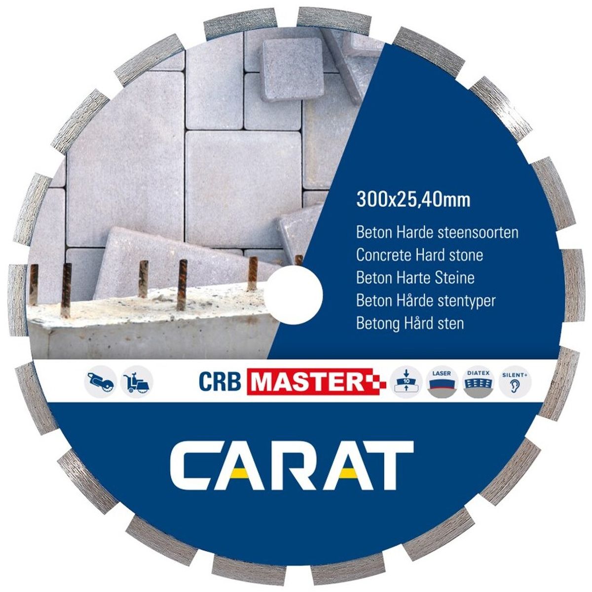 Carat Diamantzaag beton CRBM Ø 400 mm, asgat 20,00 mm - CRBM400200