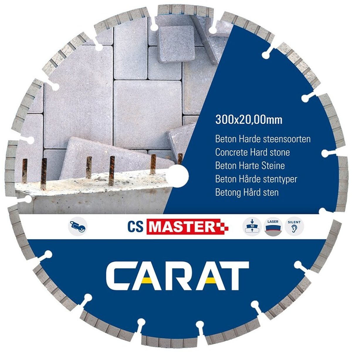 Carat Diamantzaag beton CSM Ø 350 mm, asgat 25,40 mm - CSM3504000
