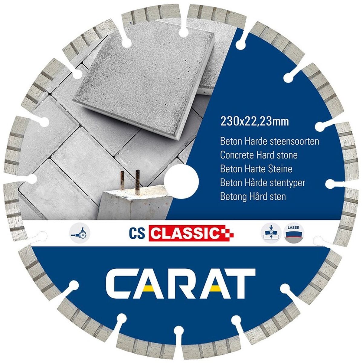 Carat Diamantzaag beton CSC Ø 115 mm, asgat 22,23 mm - CSC1153000