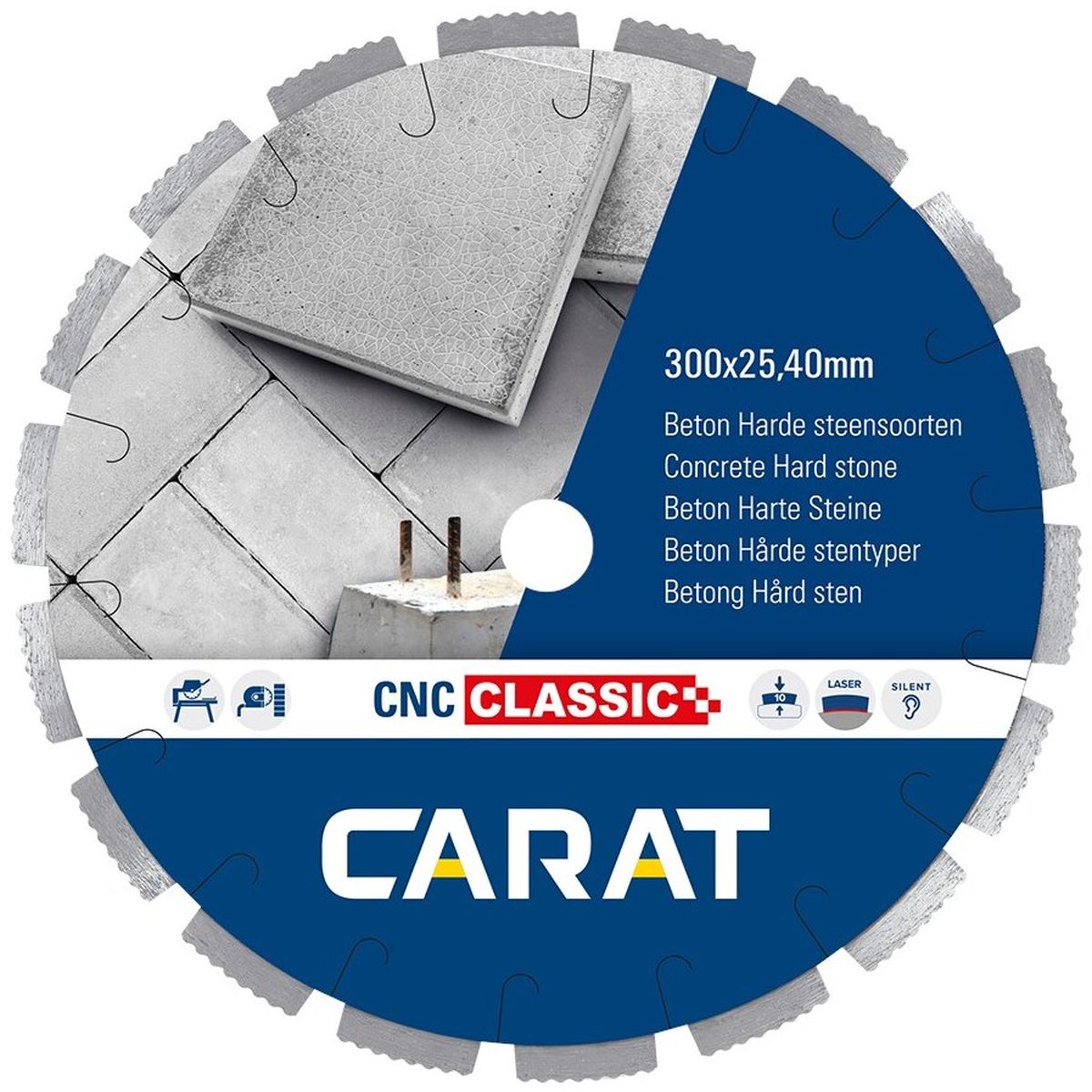 Carat Diamantzaag beton CNCC Ø 300 mm, asgat 30,00 mm - CNCC300500