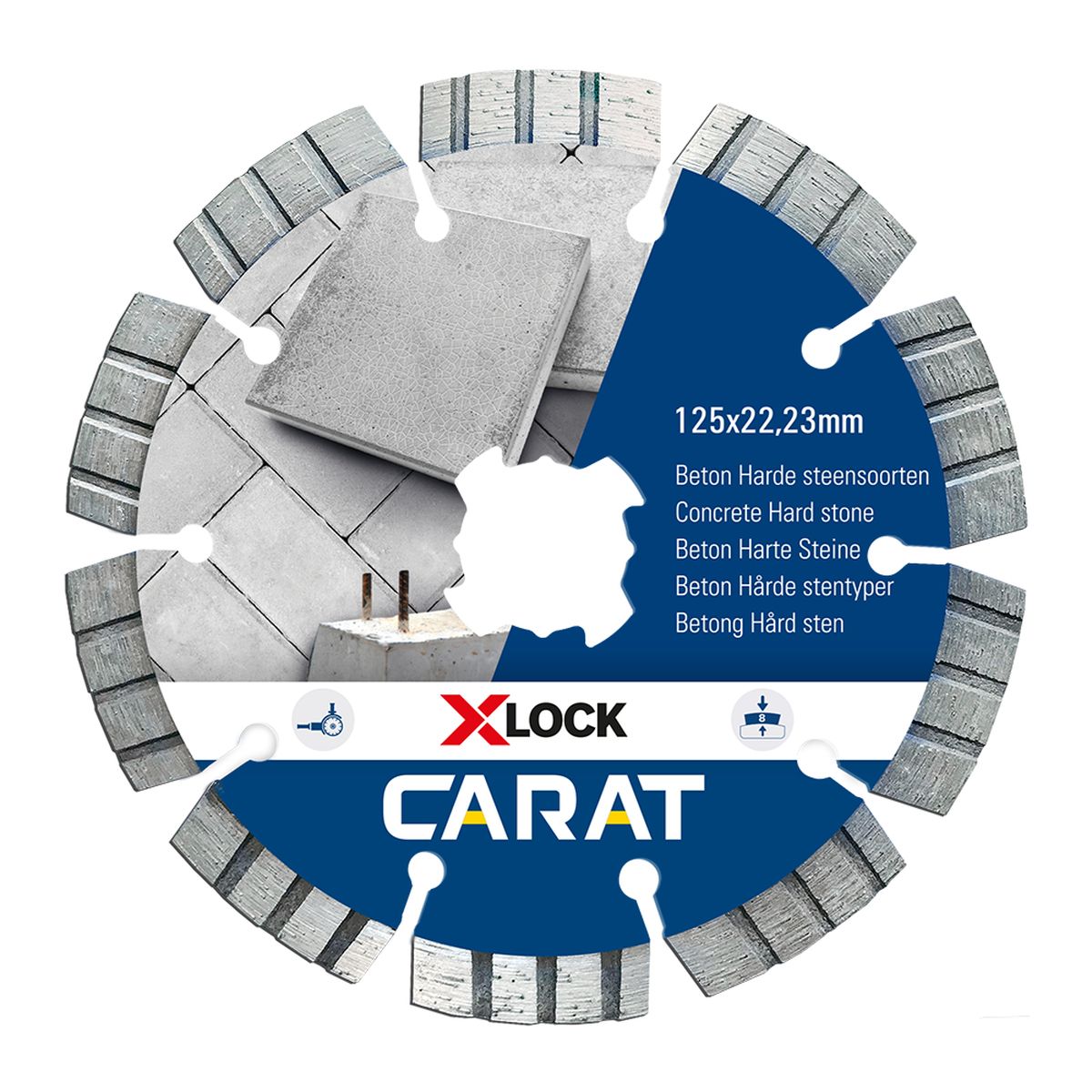 Carat Diamantzaag X-Lock beton Ø 125 mm - CCXLOCK125