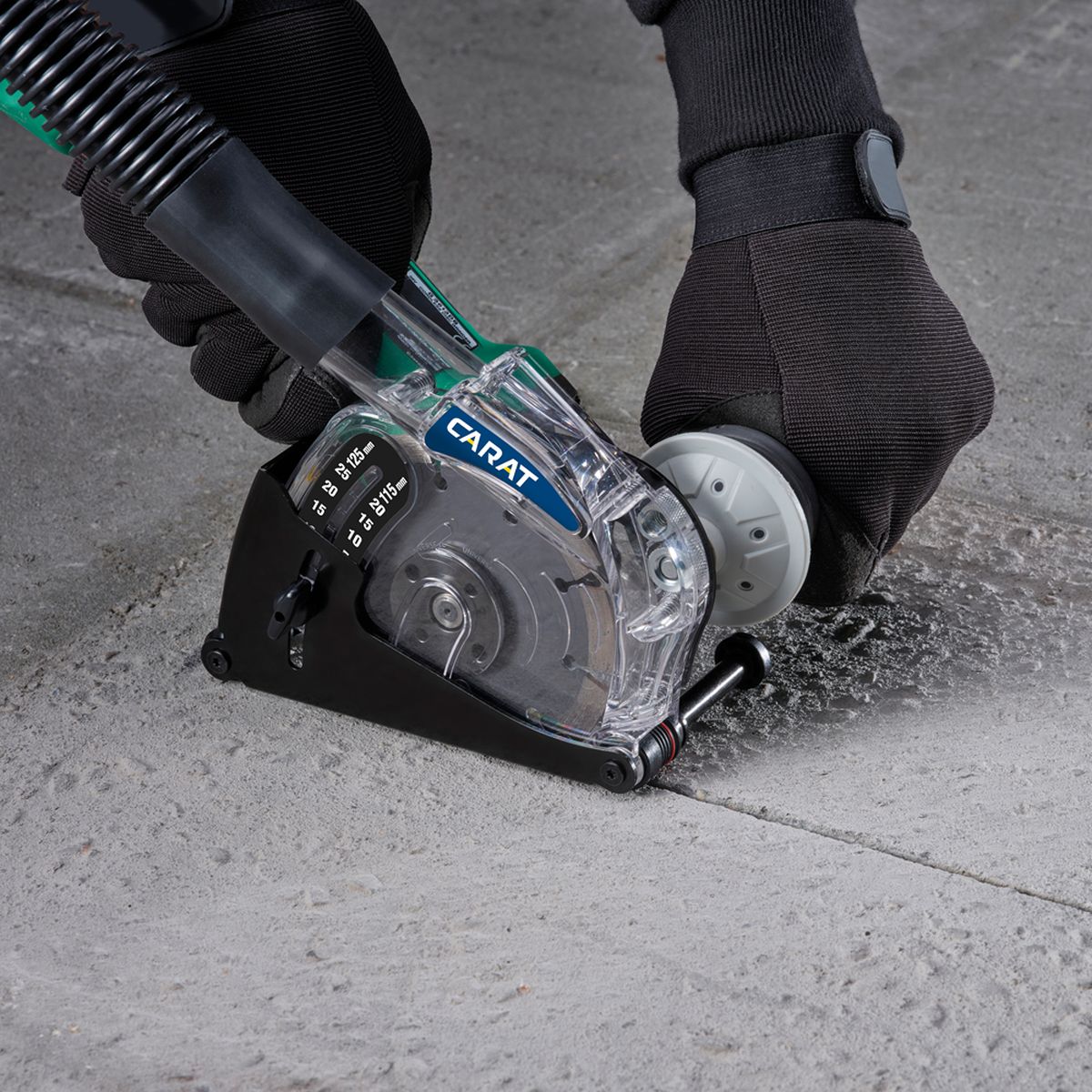 Carat Stof- en beschermkap voor haakse slijpers Ø 125 mm - DPZ0200000