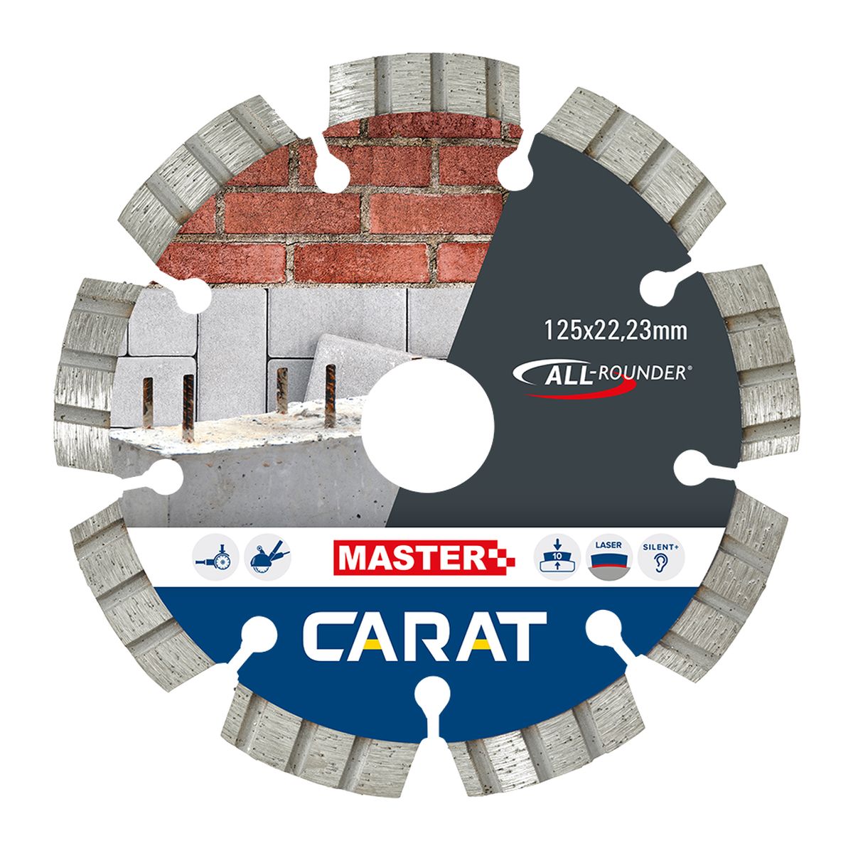Carat Diamantzaag universeel all-rounder Ø 125 mm, asgat 22,23 mm - CEB1253010