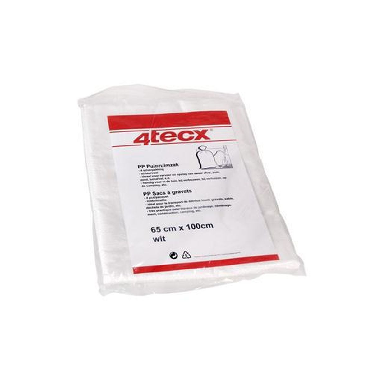 4tecx Puinzak 65X100Cm Pp Geweven 10/Pak