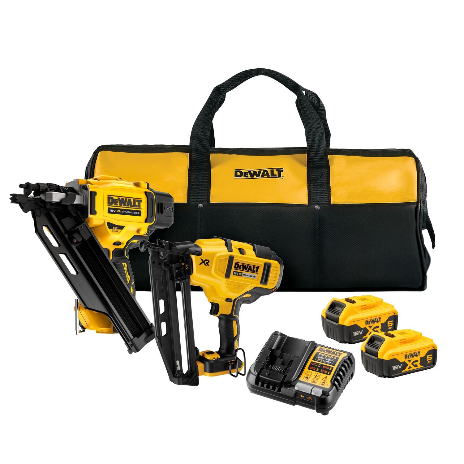 DeWALT DCK246P2 Accu combiset 2-delig (DCN930 + DCN660) 18V XR 5.0Ah in tas