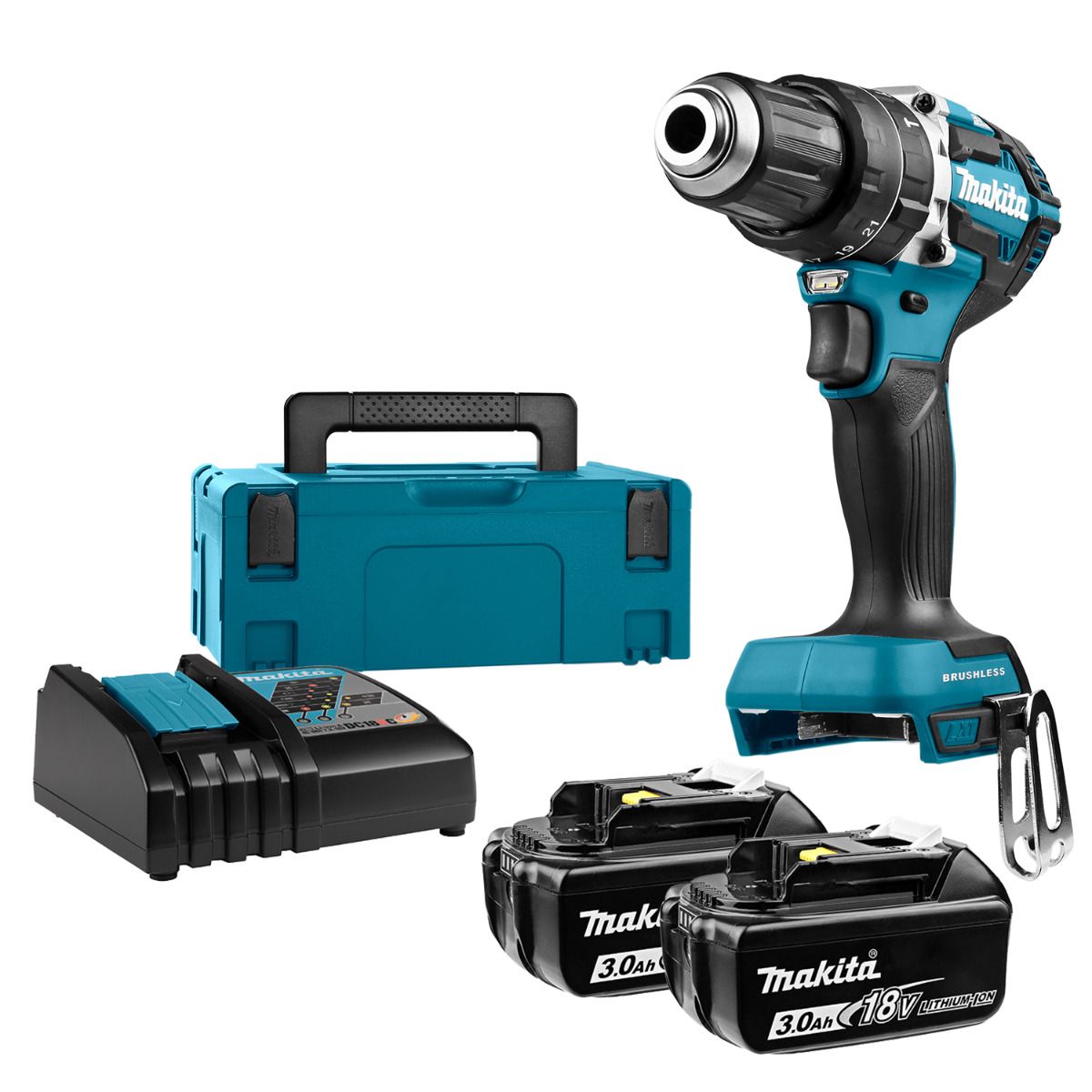 Makita DHP484RFJ Accu klop-/schroefboormachine 18V 3.0Ah in Mbox