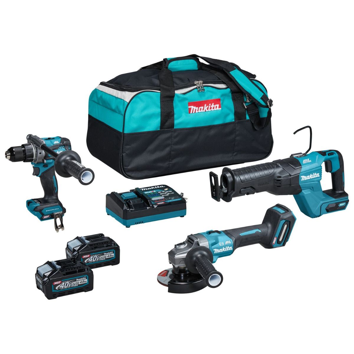 Makita DK0159G301 Accu combiset 3-delig XGT 40V Max 4.0Ah in tas