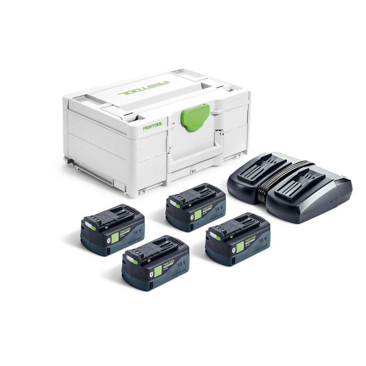 Festool SYS 18V 4xHP5,0/TCL6DUO Energie-set in Systainer - 578681