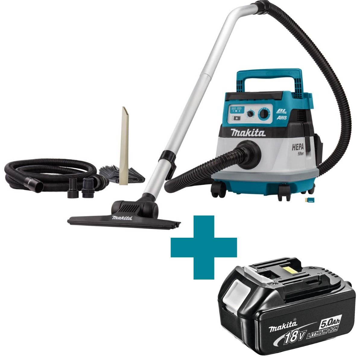 Makita DVC867LZX4 Accu stofzuiger 2x18V Basic Body