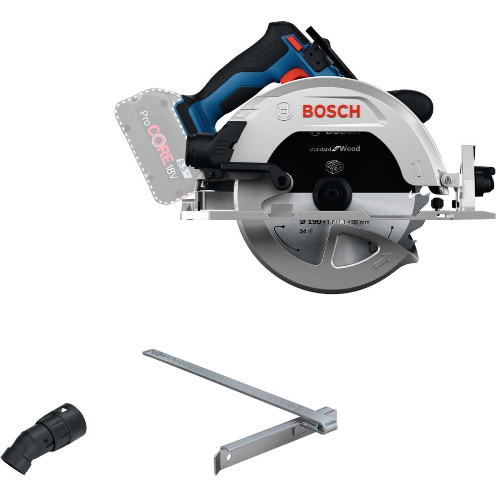 Bosch Professional PRO GKS 18V-68-2 Accu cirkelzaag 190mm 18V Basic Body - 06016D0000