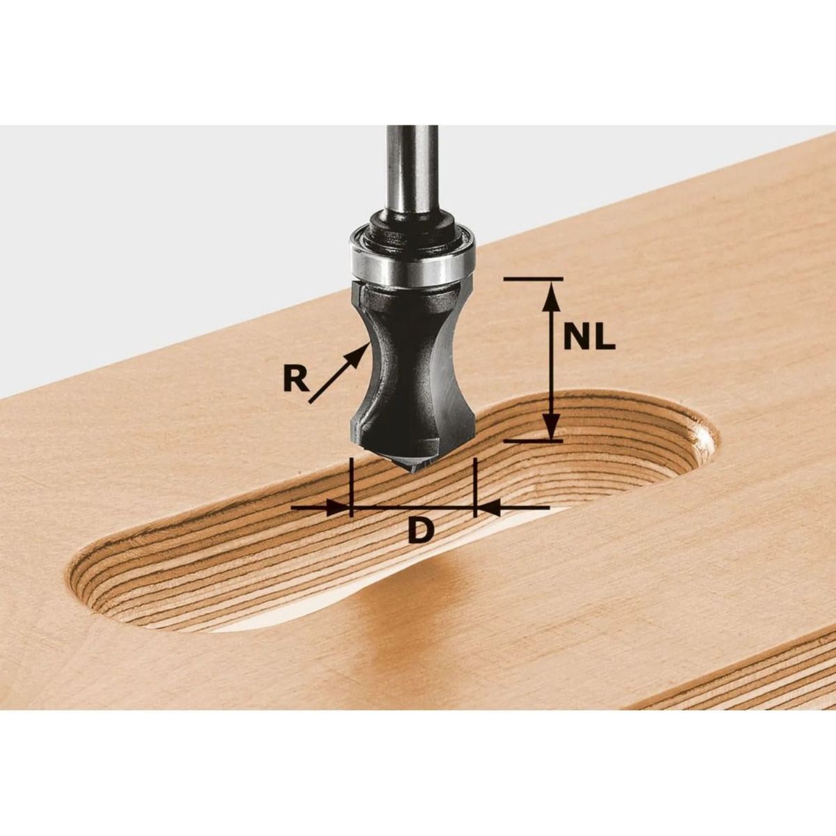 Festool HW S8 R16/NL32 Vingergreepfrees - 491033