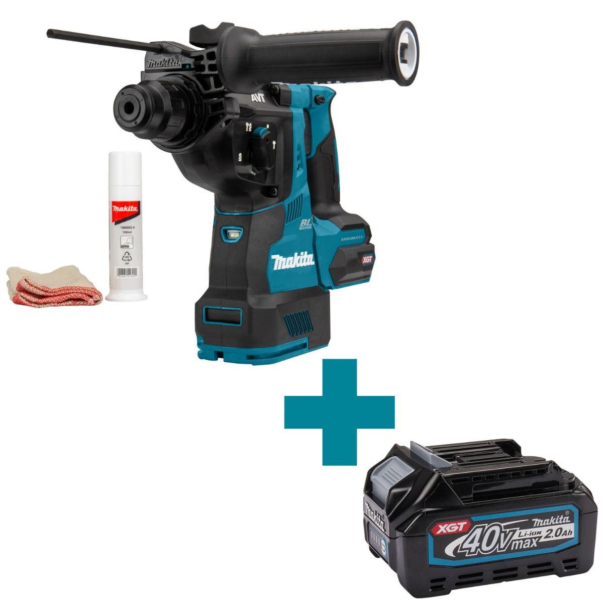 Makita HR003GZ Accu combihamer SDS-Plus 2,8J XGT 40V Max Basic Body