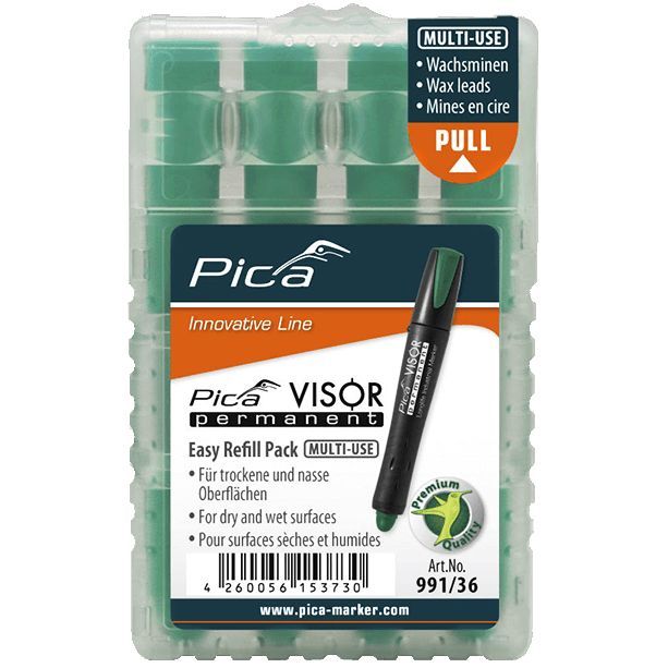 Pica 991/36 VISOR Permanent navulling groen VE=4 - PI99136