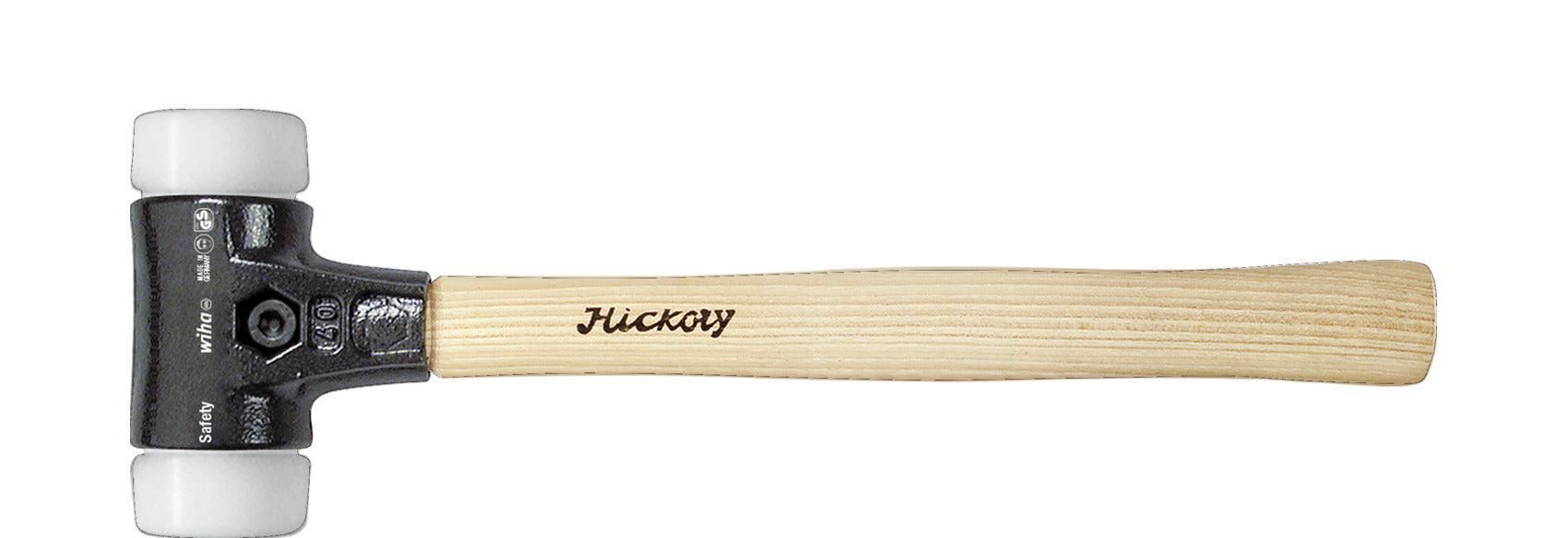 Wiha Kunststof hamer Safety middelzacht/zeer hard met hickorysteel, rond-slagkop - 26648
