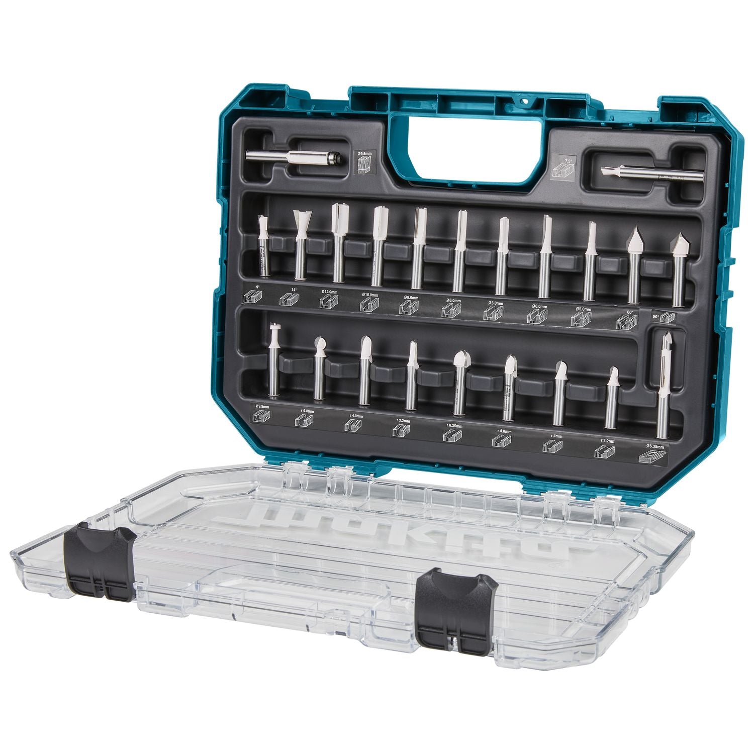 Makita D-74784 Frezenset 8mm 22-delig