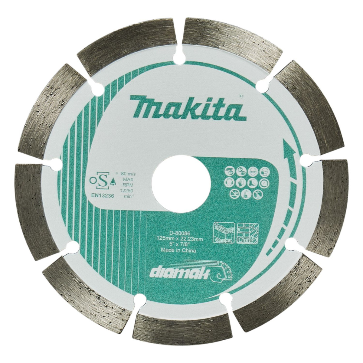 Makita D-80086 Diamantschijf 125x22,23x1,8mm afbeelding 1