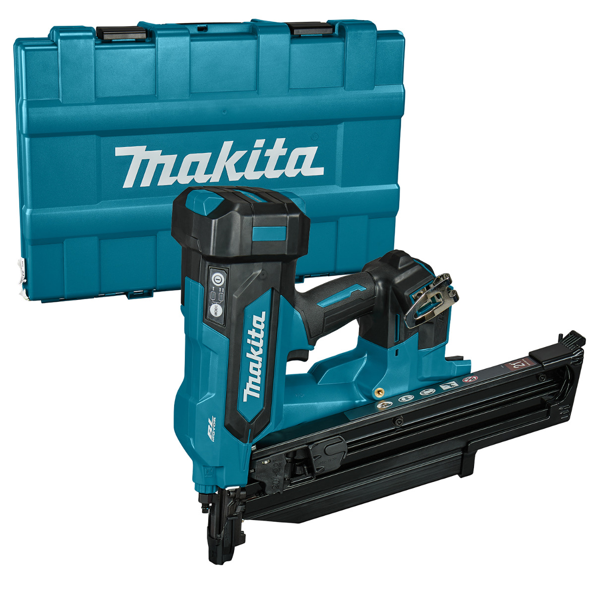 Makita DBN901ZK Accu constructie tacker rondkopnagel enkelshot + bumpfire 18V Basic Body in koffer afbeelding 1