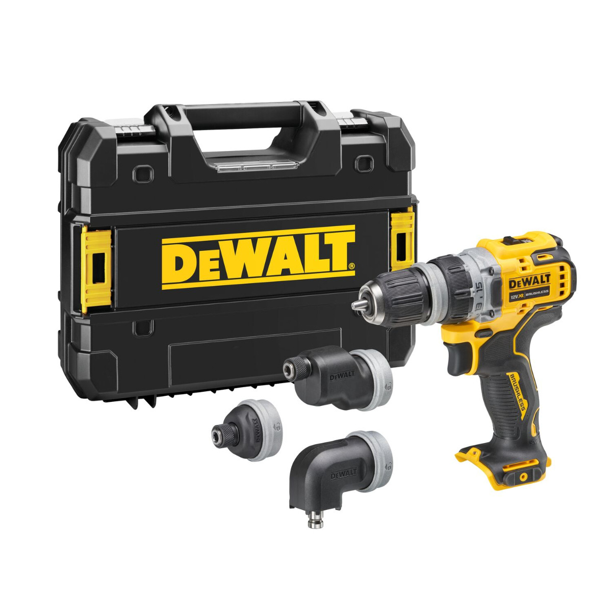 DeWALT DCD703NT Multi-head Accu Schroefboormachine 12V XR Basic Body in TSTAK afbeelding 1