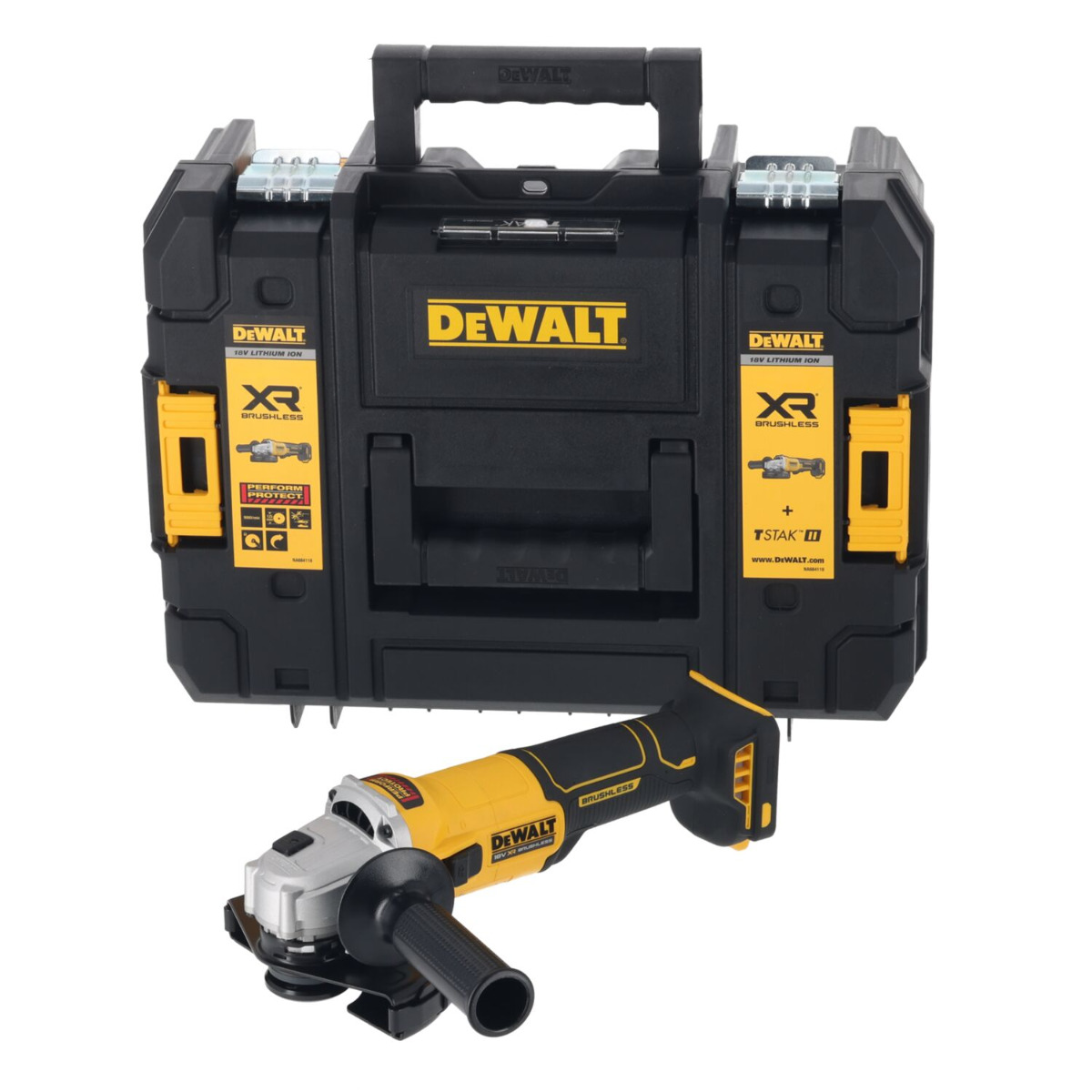 DeWALT DCG407NT Accu haakse slijper 18V XR Basic Body in TSTAK afbeelding 1