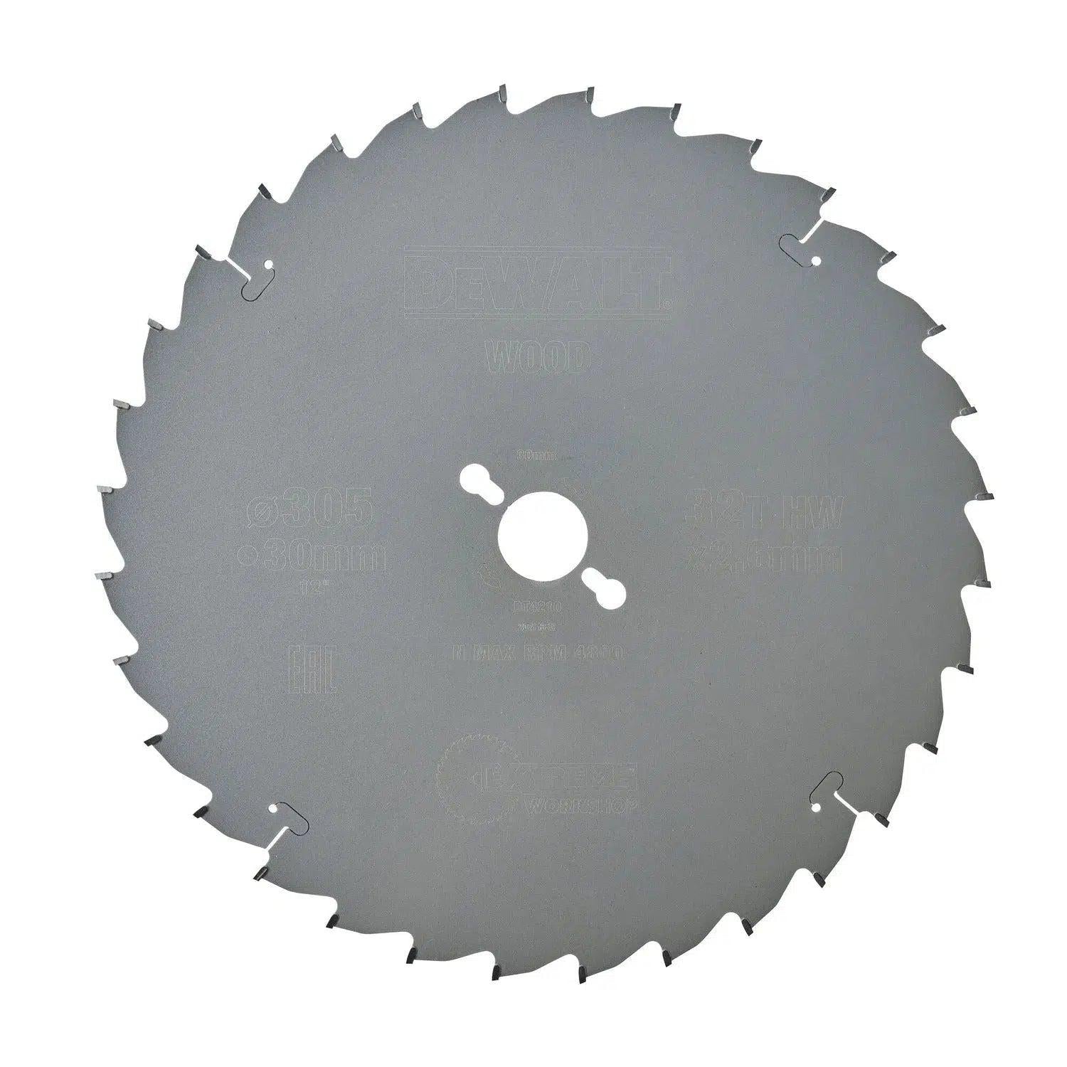 DeWALT Cirkelzaagblad voor Hout | Extreme | Ø 305mm Asgat 30mm 32T - DT4210-QZ